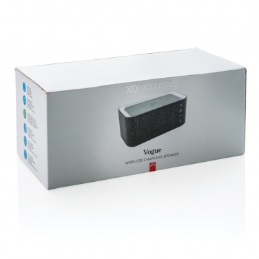 Logo trade promotional products picture of: Vogue wireless charging speaker