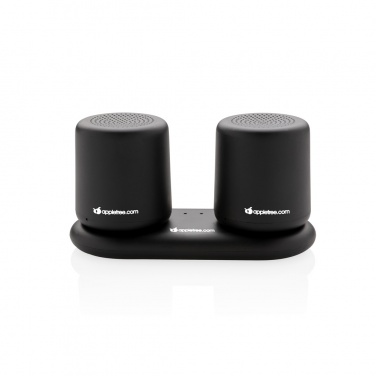 Logo trade corporate gift photo of: Double induction charging speaker