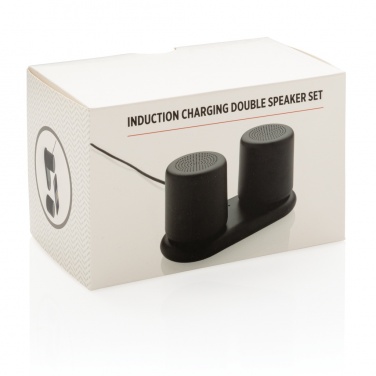 Logo trade promotional merchandise picture of: Double induction charging speaker