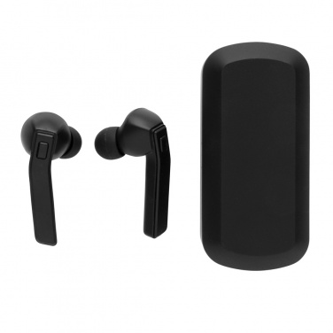Logo trade corporate gifts image of: Free Flow TWS earbuds in charging case