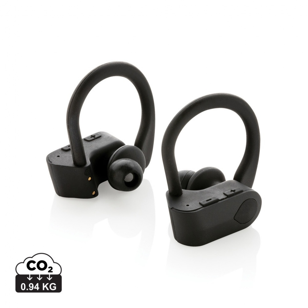 Logo trade promotional merchandise photo of: TWS sport earbuds in charging case