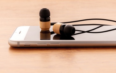 Logo trade advertising products picture of: Bamboo wireless earbuds