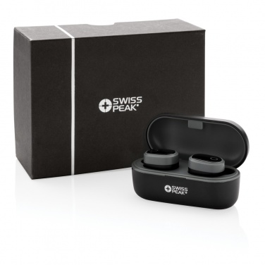 Logotrade promotional item image of: Swiss peak TWS earbuds