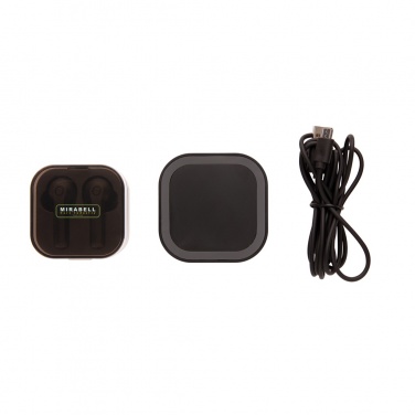 Logo trade promotional products picture of: TWS earbuds in wireless charging case