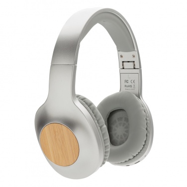 Logo trade promotional merchandise image of: Dakota Bamboo wireless headphone