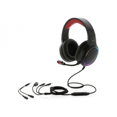 Logo trade promotional items image of: RGB gaming headset