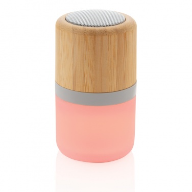 Logotrade promotional giveaways photo of: Bamboo colour changing 3W speaker light