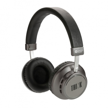 Logo trade corporate gifts image of: Swiss Peak wireless headphone V3