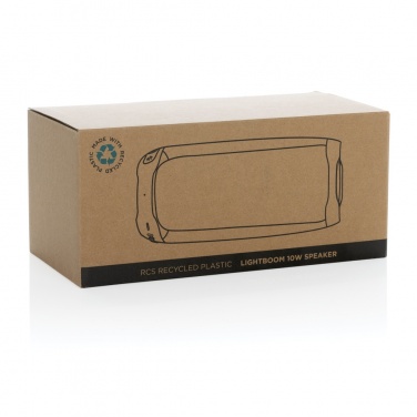 Logotrade promotional merchandise image of: RCS recycled plastic Lightboom 10W speaker
