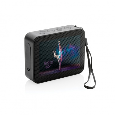 Logo trade promotional gifts image of: Urban Vitamin Vallejo RCS rplastic 3W speaker IPX 7