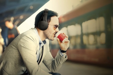 Logo trade promotional merchandise image of: Motorola MOTO XT500 wireless over ear headphone