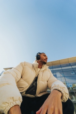 Logo trade promotional merchandise picture of: Urban Vitamin Cupertino RCS rplastic ANC headphone