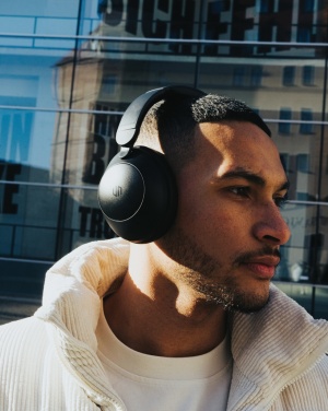 Logotrade promotional product image of: Urban Vitamin Cupertino RCS rplastic ANC headphone