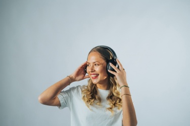 Logo trade promotional product photo of: Urban Vitamin Cupertino RCS rplastic ANC headphone