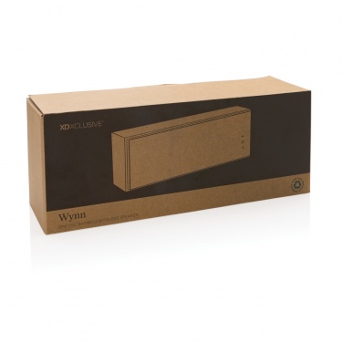 Logo trade promotional gifts image of: Wynn 10W bamboo wireless speaker