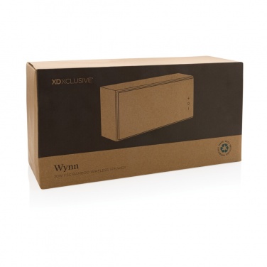 Logotrade promotional gift image of: Wynn 20W bamboo wireless speaker