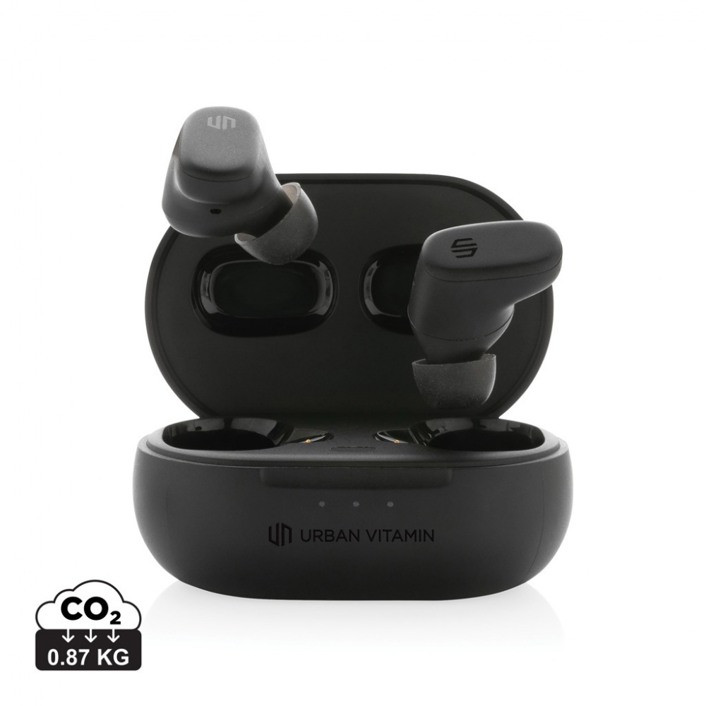 Logo trade promotional merchandise image of: Urban Vitamin Gilroy hybrid ANC and ENC earbuds