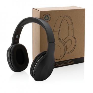 Logo trade promotional gift photo of: RCS recycled plastic JAM wireless headphone