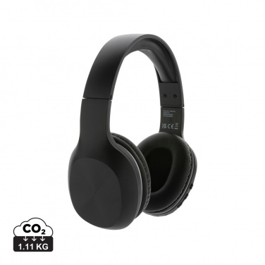 Logo trade promotional item photo of: RCS recycled plastic JAM wireless headphone