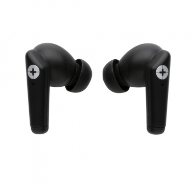 Logo trade advertising products image of: RCS recycled plastic Swiss Peak TWS earbuds 2.0