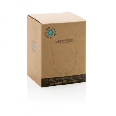 Logotrade corporate gifts photo of: RCS certified recycled plastic 5W Wireless speaker