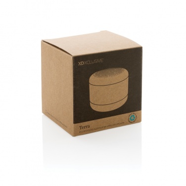 Logo trade promotional product photo of: Terra RCS recycled aluminium 5W wireless speaker