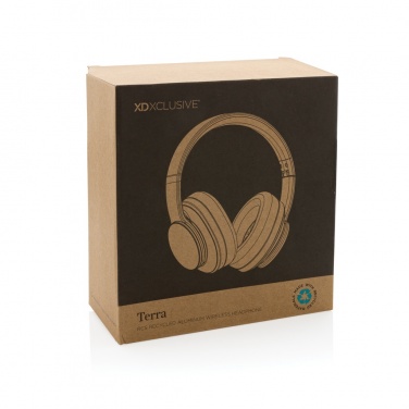 Logotrade promotional item picture of: Terra RCS recycled aluminium wireless headphone