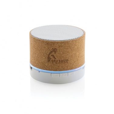 Logo trade promotional item photo of: Cork 3W wireless speaker