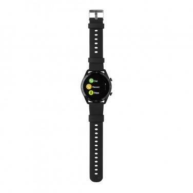 Logo trade promotional giveaways image of: RCS recycled TPU Fit Watch round