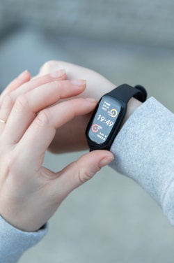 Logo trade promotional giveaways image of: RCS recycled TPU  activity watch 1.47'' screen with HR