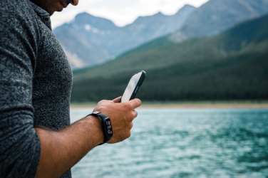 Logo trade business gift photo of: RCS recycled TPU  activity watch 1.47'' screen with HR