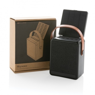 Logotrade business gifts photo of: Skywave RCS recycled plastic solar speaker 12W