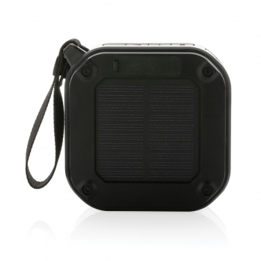 Logo trade promotional products image of: 3W RCS recycled plastic wireless sunwave solar speaker