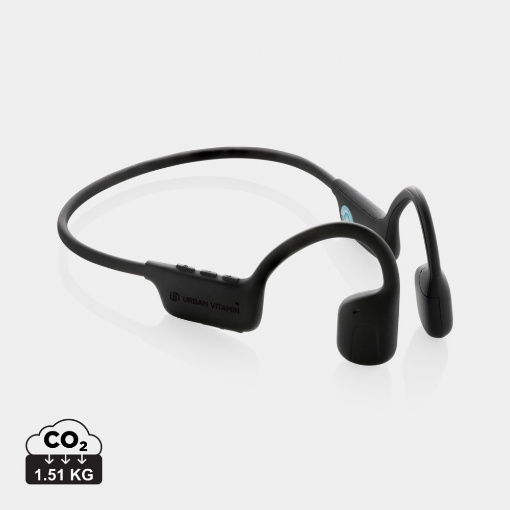 Logo trade promotional item photo of: Urban Vitamin Glendale RCS rplastic air conductive headphone