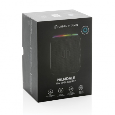 Logo trade promotional merchandise picture of: Urban Vitamin Palmdale RCS rplastic 16W speaker IPX7