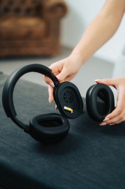 Logo trade corporate gifts picture of: Irvine RCS recycled and repairable ANC wireless headphone