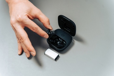 Logotrade promotional item picture of: Lakewood RCS recycled and repairable wireless earbuds