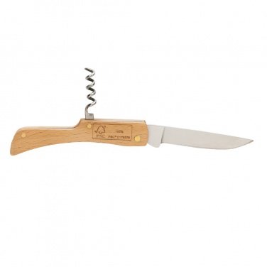 Logotrade promotional giveaway picture of: Wooden knife with bottle opener