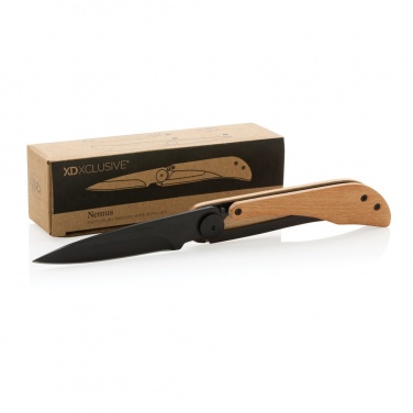 Logotrade promotional merchandise image of: Nemus Luxury Wooden knife with lock