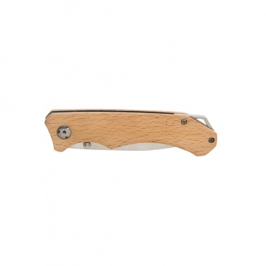 Logo trade promotional giveaways image of: Wooden outdoor knife
