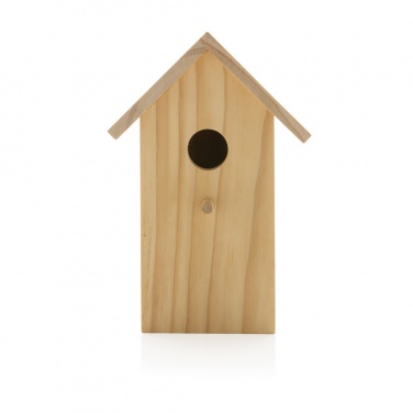 Logo trade promotional merchandise picture of: Wooden birdhouse