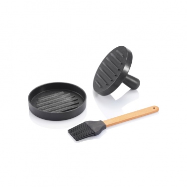 Logotrade promotional merchandise picture of: BBQ set with hamburger press and brush