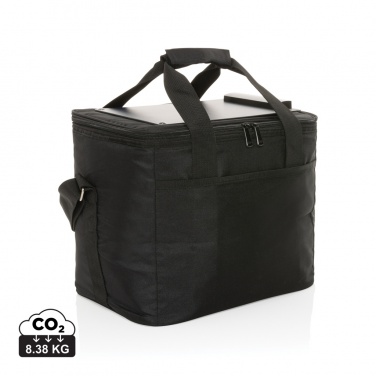 Logo trade promotional gifts picture of: Pedro AWARE™ RPET deluxe cooler bag with 5W solar panel
