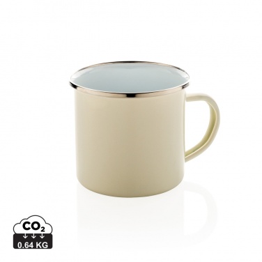 Logo trade corporate gifts image of: Vintage enamel mug