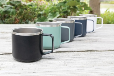 Logo trade promotional giveaways image of: Stainless steel camp mug