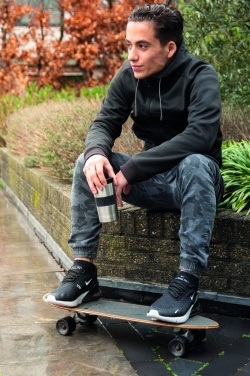 Logo trade promotional giveaways image of: Dishwasher safe vacuum coffee mug