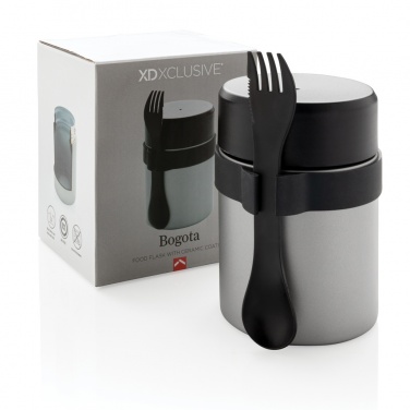 Logo trade business gifts image of: Bogota food flask with ceramic coating
