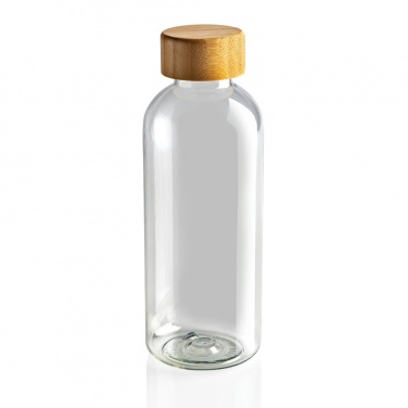 Logo trade promotional gifts image of: RCS RPET bottle with bamboo lid