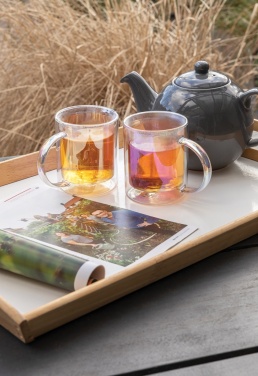 Logotrade promotional giveaways photo of: Deluxe double wall electroplated glass mug