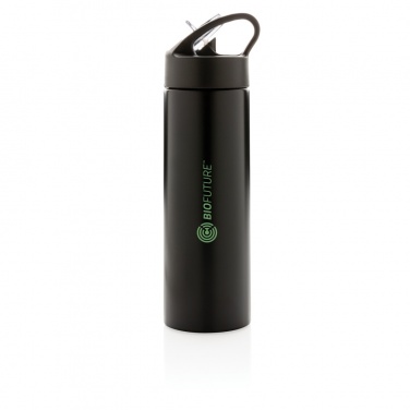 Logo trade promotional giveaways picture of: Sport bottle with straw